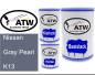 Preview: Nissan, Gray Pearl, K13: 500ml Lackdose + 500ml Klarlack + 250ml Härter - Set, von ATW Autoteile West.